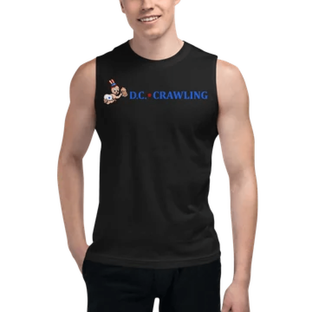 a person standing posing for the camera