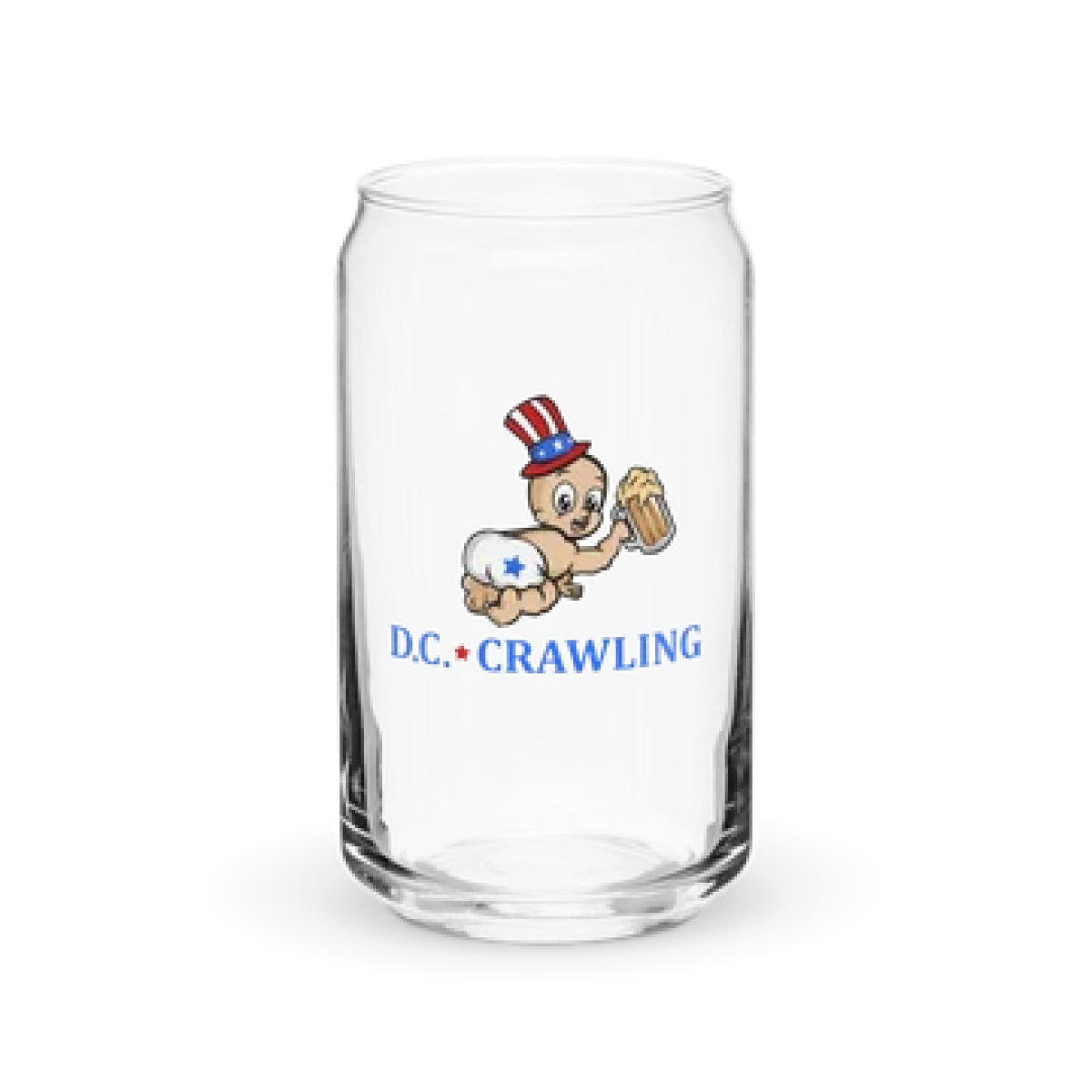 a glass mug on a table